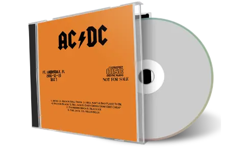 Artwork Cover of ACDC 2008-12-20 CD Sunrise Audience