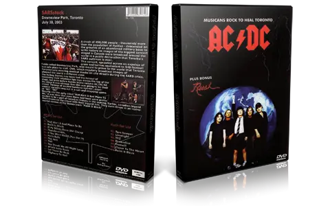 Artwork Cover of ACDC 2003-07-30 DVD Toronto Proshot