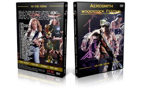 Artwork Cover of Aerosmith 1994-08-14 DVD Saugerties Proshot