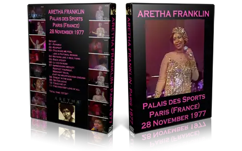 Artwork Cover of Aretha Franklin 1977-11-28 DVD Paris Proshot