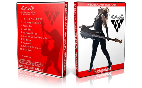 Artwork Cover of Auf Der Maur 2010-11-19 DVD Cologne Proshot