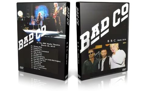 Artwork Cover of Bad Company 2010-03-26 DVD London Proshot