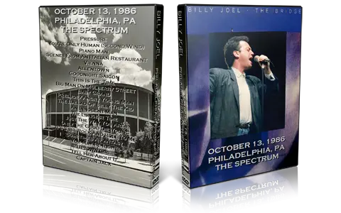 Artwork Cover of Billy Joel 1986-10-13 DVD Philadelphia Proshot