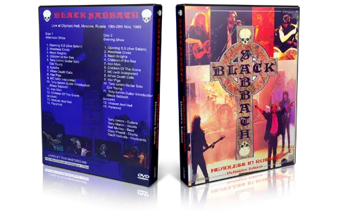 Artwork Cover of Black Sabbath Compilation DVD Moscow 1989 Proshot