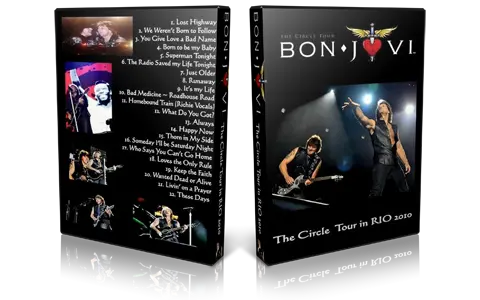 Artwork Cover of Bon Jovi 2010-10-08 DVD Rio de Janeiro Audience