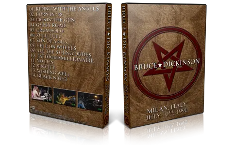 Artwork Cover of Bruce Dickinson 1990-07-10 DVD Milano Proshot