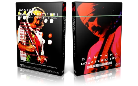 Artwork Cover of Carlos Santana 1991-01-19 DVD Rio de Janeiro Proshot