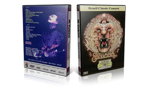 Artwork Cover of Carlos Santana 1996-03-18 DVD Sao Paulo Proshot
