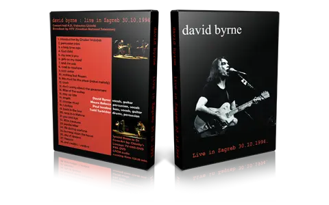 Artwork Cover of David Byrne 1994-10-30 DVD Zagreb Proshot