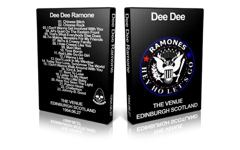 Artwork Cover of Dee Dee Ramone 1994-06-27 DVD Edinburgh Audience
