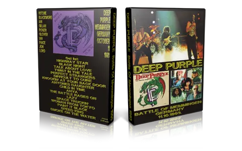 Artwork Cover of Deep Purple 1993-10-11 DVD Memmingen Audience