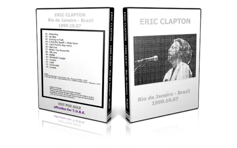 Artwork Cover of Eric Clapton 1990-10-07 DVD Rio de Janeiro Proshot