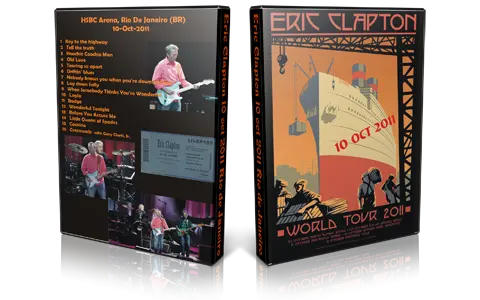 Artwork Cover of Eric Clapton 2011-10-10 DVD Rio de Janeiro Audience