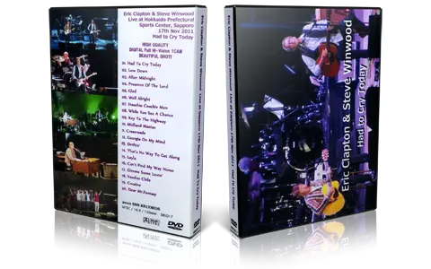 Artwork Cover of Eric Clapton 2011-11-17 DVD Sapporo Audience