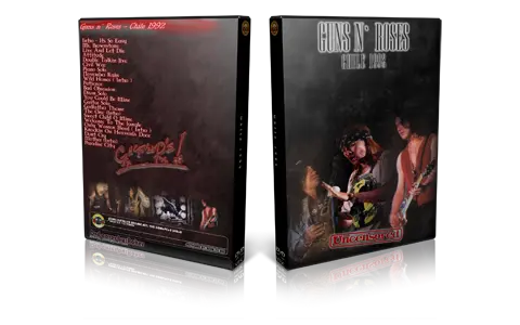Artwork Cover of Guns N Roses 1992-12-02 DVD Santiago Proshot