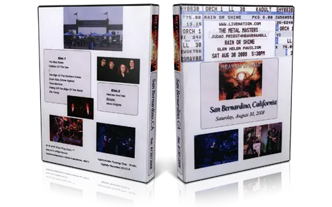 Artwork Cover of Heaven and Hell 2008-08-30 DVD San Bernandino Audience