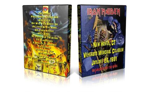 Artwork Cover of Iron Maiden 1991-01-26 DVD New Haven Audience