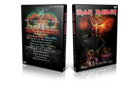 Artwork Cover of Iron Maiden 1992-09-12 DVD Reggio Emilia Proshot