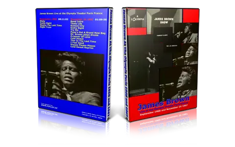 Artwork Cover of James Brown Compilation DVD Paris Proshot