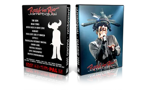 Artwork Cover of Jamiroquai 2008-07-04 DVD Madrid Proshot