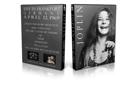 Artwork Cover of Janis Joplin 1969-04-12 DVD Frankfurt Proshot