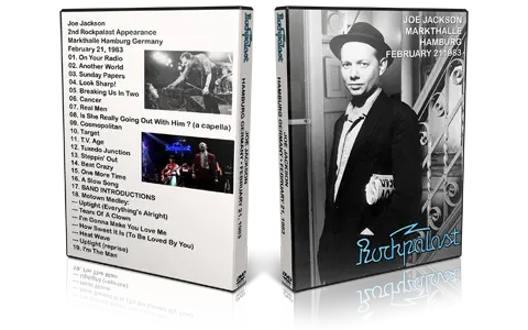 Artwork Cover of Joe Jackson 1983-02-21 DVD Hamburg Proshot