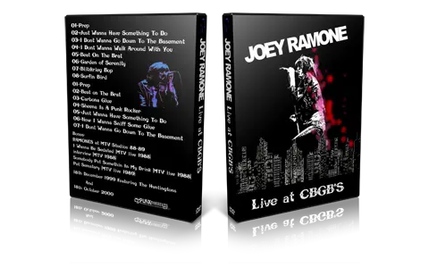 Artwork Cover of Joey Ramone 1999-12-18 DVD New York Audience