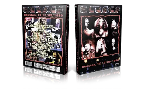 Artwork Cover of Kansas 1980-12-09 DVD Houston Proshot