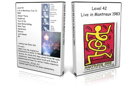 Artwork Cover of Level 42 1983-07-17 DVD Montreux Proshot