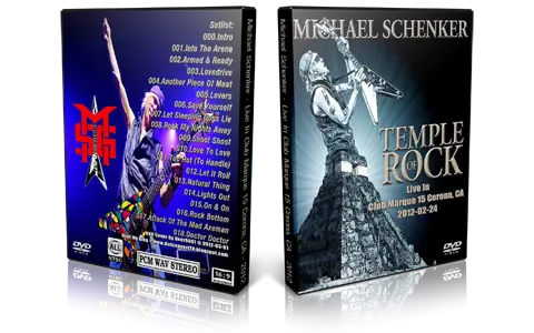 Artwork Cover of Michael Schenker 2012-02-24 DVD Corona Audience