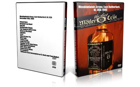 Artwork Cover of Motley Crue 1989-12-10 DVD East Rutherford Audience