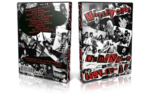 Artwork Cover of Motley Crue 1991-08-17 DVD Castle Donington Audience