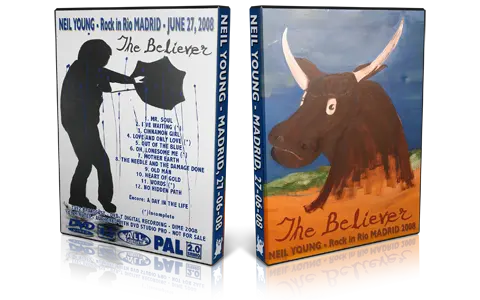 Artwork Cover of Neil Young 2008-06-27 DVD Madrid Proshot