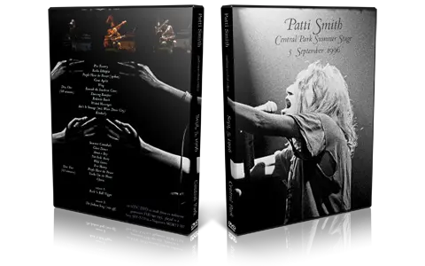 Artwork Cover of Patti Smith 1996-09-05 DVD New York City Audience
