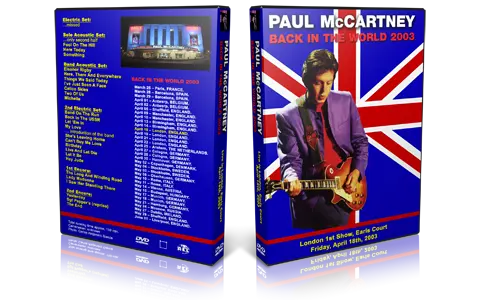 Artwork Cover of Paul McCartney 2003-04-18 DVD London Audience