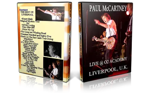 Artwork Cover of Paul McCartney 2010-12-20 DVD Liverpool Audience
