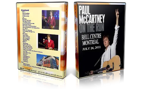 Artwork Cover of Paul McCartney 2011-07-26 DVD Montreal Audience