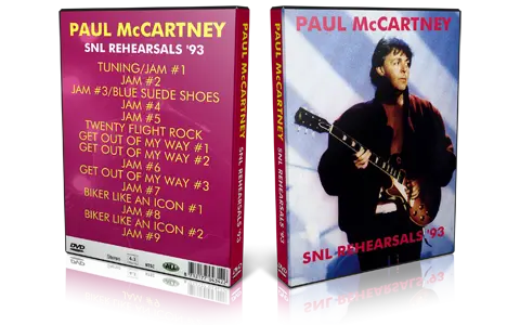 Artwork Cover of Paul McCartney Compilation DVD Saturday Night Live Rehearsals 1993 Proshot