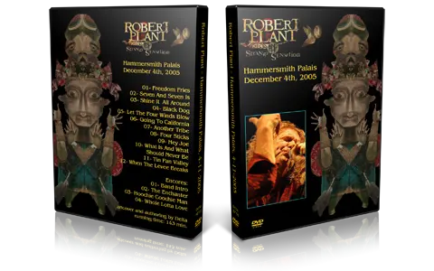 Artwork Cover of Robert Plant 2005-12-04 DVD London Audience