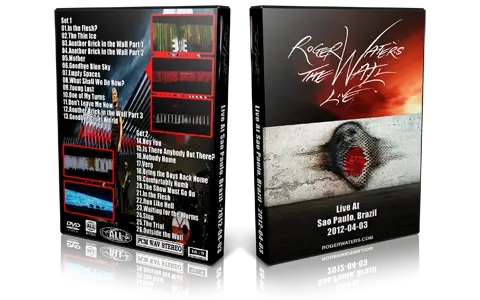 Artwork Cover of Roger Waters 2012-04-03 DVD Sao Paulo Audience