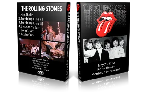 Artwork Cover of Rolling Stones 1972-05-21 DVD Montreux Proshot