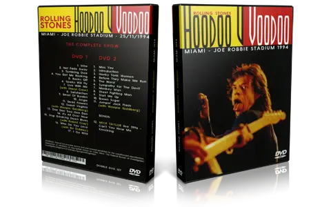 Artwork Cover of Rolling Stones 1994-11-25 DVD Miami Proshot
