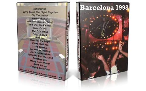 Artwork Cover of Rolling Stones 1998-07-20 DVD Barcelona Audience