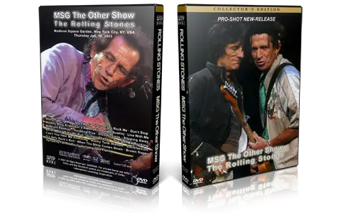Artwork Cover of Rolling Stones 2003-01-16 DVD New York Proshot