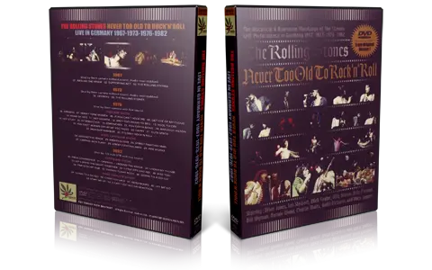 Artwork Cover of Rolling Stones Compilation DVD Never Too Old to Rock n Roll Audience