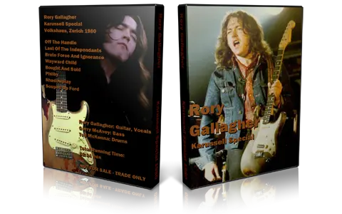 Artwork Cover of Rory Gallagher 1980-08-29 DVD Zurich Proshot