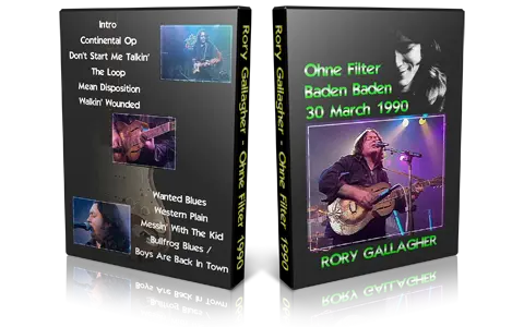 Artwork Cover of Rory Gallagher 1990-03-30 DVD Baden Baden Proshot