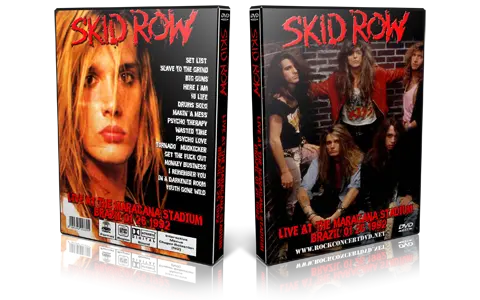 Artwork Cover of Skid Row 1992-01-26 DVD Rio de Janeiro Proshot