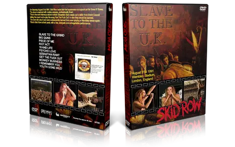 Artwork Cover of Skid Row Compilation DVD Slave to the UK 1991 Proshot