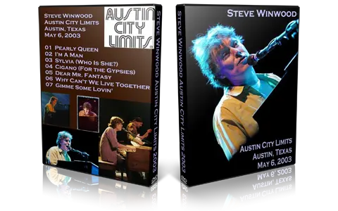 Artwork Cover of Steve Winwood 2003-05-06 DVD Austin Proshot